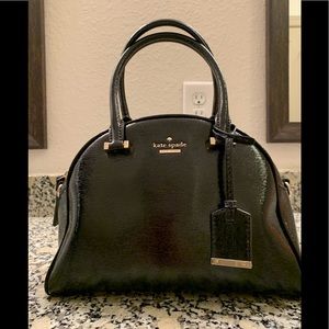 Kate Spade black patent handbag